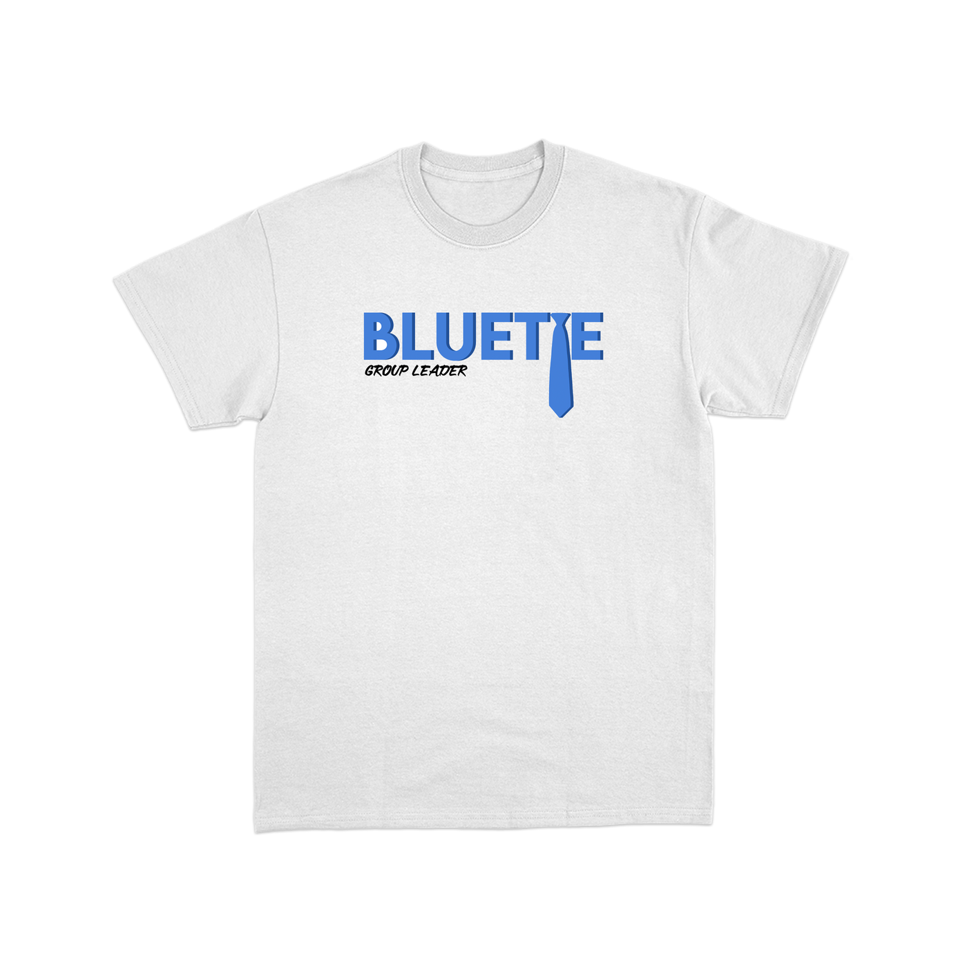 Blue Tie White Tee