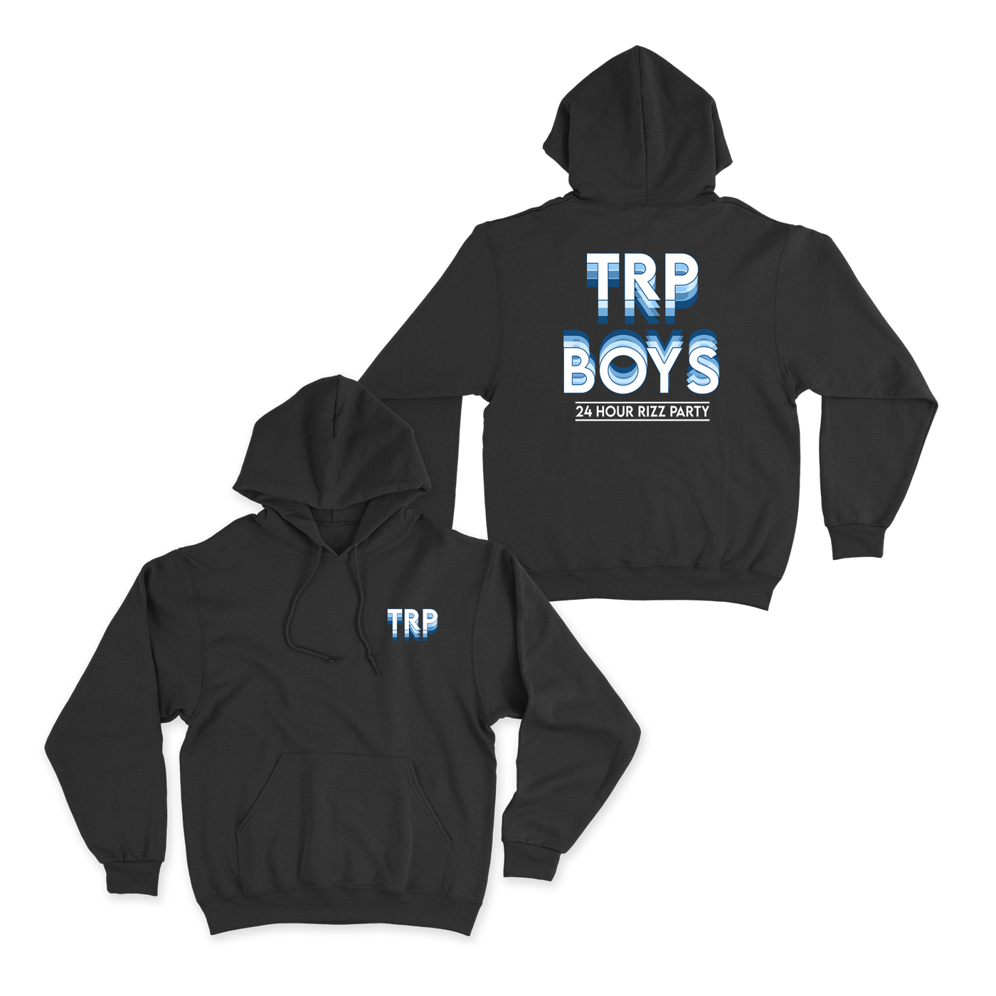 Rizz Party Black Hoodie